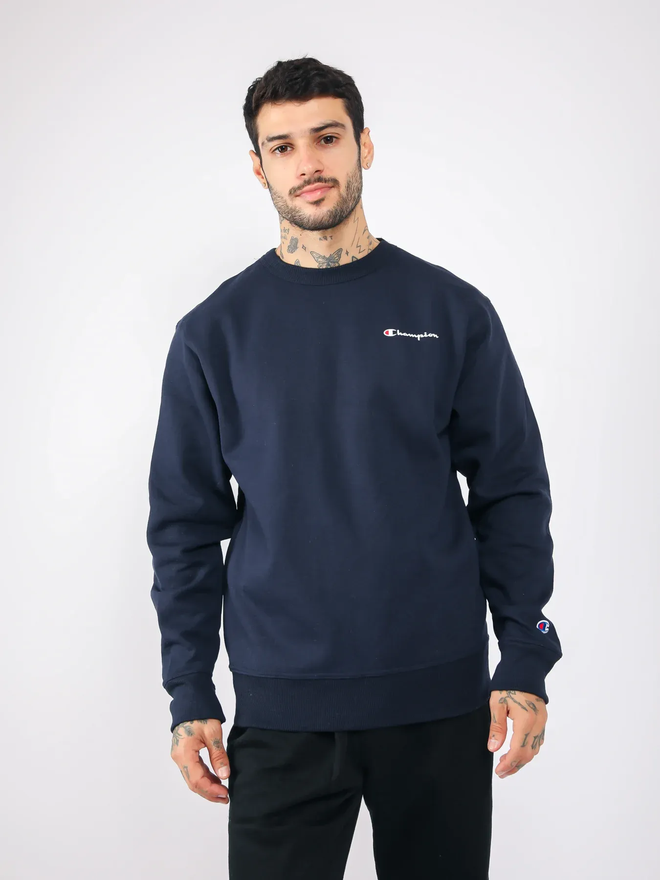 POLERA CHAMPIONS POWERBLEND GRAPHIC CREW