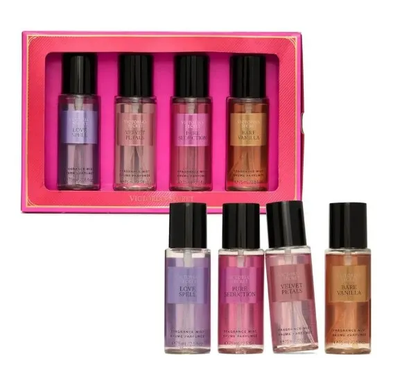SET MINI BODY MIST COLLECTION VICTORIA SECRET MUJER 4PZS